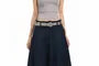 Low Rise Plain Baggy Pants