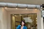 Spaghetti Strap Tie Front Lace Maxi A-Line Dress / Crew Neck Button-Up Plain Cable Knit Cardigan