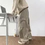 High Waist Wide Leg Cargo Jeans
