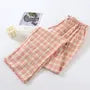Drawstring Waist Plaid Lounge Pants
