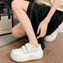 Platform Hook-and-Loop Strap Sneakers