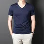 Short-Sleeve V-Neck Plain T-Shirt
