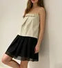 Bow Detail Plain Loose-Fit Camisole Top