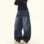 Unisex Low Waist Washed Baggy Jeans