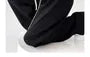 Drawstring Waist Two Tone Wide Leg Sweatpants