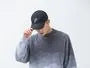 Crew Neck Gradient Sweater / Drawstring Waist Plain Harem Pants