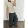 Mid Rise Plain Wide Leg Dress Pants