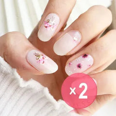 Blossomes On The Path Nail Art Stickers 2pcs Bundle Set