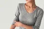 3/4-Sleeve Plain T-Shirt