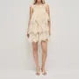 Spaghetti Strap Lace Mini Tiered Dress
