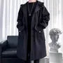Plain Hooded Midi Zip Coat