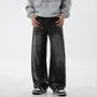 High Waist Washed Wide Leg Jeans