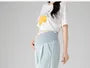 Maternity High Waist Plain Wide Leg Pants
