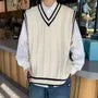 V-Neck Cable Knit Sweater Vest