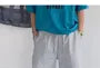 Drawstring Waist Plain Cargo Shorts