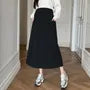 Maternity High Waist Plain Maxi A-Line Skirt