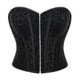 Strapless Sweetheart Neck Leopard Print Bustier Top
