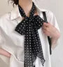 Polka Dot Mesh Narrow Scarf (Various Designs)