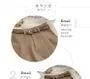 Plain High-Waist A-Line Shorts