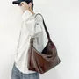 Faux Leather Shoulder Bag