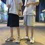 Mid Rise Plain Sweat Shorts