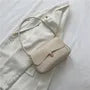 Faux Leather Flap Shoulder Bag