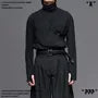 Long-Sleeve Turtleneck Plain T-Shirt