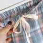 Elastic Waist Plaid Lounge Shorts