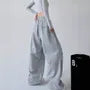 Drawstring Waist Plain Baggy Sweatpants