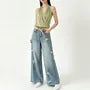 Halter V-Neck Plain Ruched Open Back Knit Top