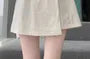 Elastic Waist Plain Mini Skort