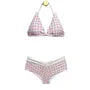 Halter Plaid Bikini Set
