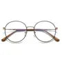 Round Metal Frame Blue Light Blocking Glasses