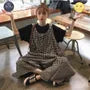 Sleeveless Plaid Wide Leg Jumpsuit