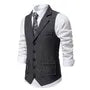 V-Neck Button-Up Chained Vest