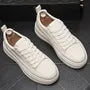 Faux Leather Platform Sneakers