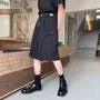 High Waist Plain Wide Leg Dress Shorts