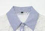 Sleeveless Lace Panel Gingham Check Shirt