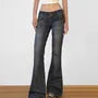 Low Rise Washed Slim-Fit Boot-Cut Jeans