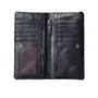 Faux Leather Zip Long Wallet