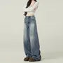 Mid Waist Washed Baggy Jeans