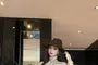 Long Sleeve Stand Collar Plain Tie-Up Crop Blouse / High Waist Plain Maxi Pencil Skirt / Belt / Set