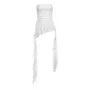 Plain Ruffle Asymmetrical Ruched Tube Top