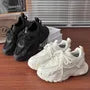 Platform Panel Mesh Sneakers