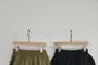 High Waist Plain Ruffled-Trim Wide-Leg Shorts