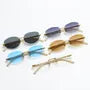 Retro Rimless Sunglasses