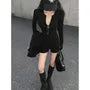 Long-Sleeve V-Neck Plain Romper