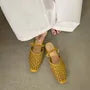 Square Toe Cutout Mary Jane Mules
