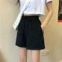 Drawstring Waist Wide Leg Shorts
