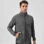 Stand Collar Plain Zip Windbreaker